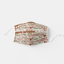 Frohe Weihnachten - Erwachsenengesichtsmaske
