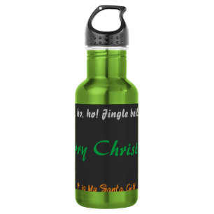 Frohe Weihnachten Es ist mein Santa-Geschenk - Oh Edelstahlflasche