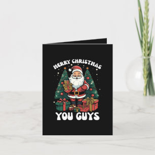 Frohe Weihnachten euch alle Santa Claus Dankeskarte