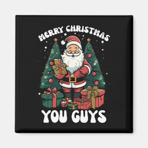 Frohe Weihnachten euch alle Santa Claus Magnet