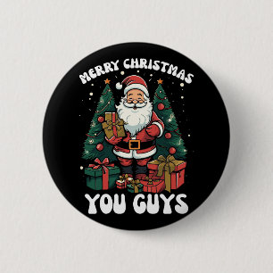 Frohe Weihnachten euch alle Weihnachtsmann Button