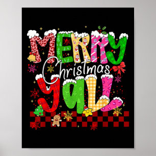 Frohe Weihnachten euch allen Südstaaten-Weihnachts Poster