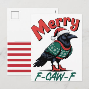 Frohe Weihnachten, F-Caw-F Chicken 2025 Feiertagspostkarte