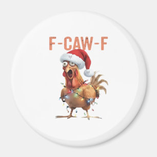 Frohe Weihnachten F Caw F Retro Cooles Design Magnet