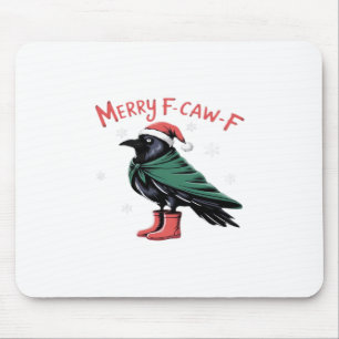 Frohe Weihnachten F Caw F Vintage-Klassiker-Stil Mousepad