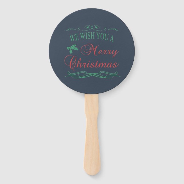 Frohe Weihnachten Fächer (Vorderseite)