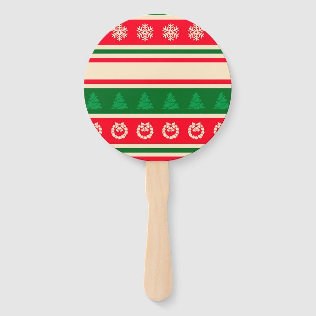 Frohe Weihnachten Fächer (Vorderseite)