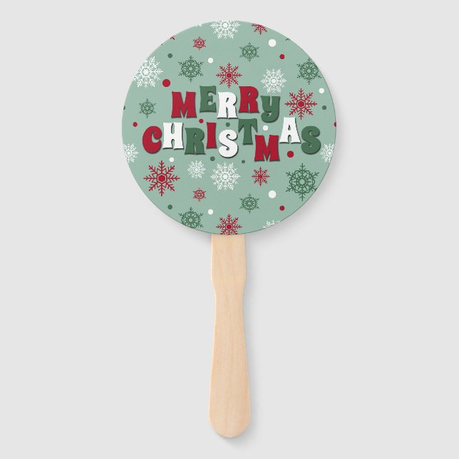 Frohe Weihnachten Fächer (Vorderseite)