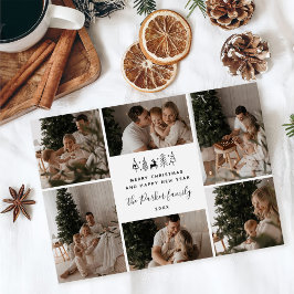 Frohe Weihnachten Familie 6 Foto-Collage