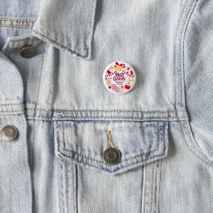 Frohe Weihnachten Familie Button Festive Holiday P