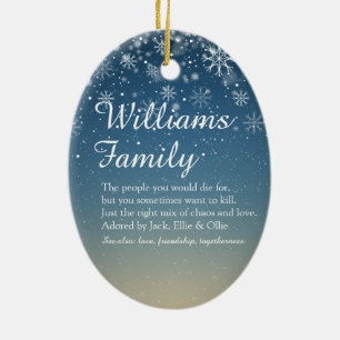 Frohe Weihnachten Familie Definition Urlaub Keramik Ornament