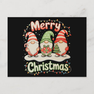 Frohe Weihnachten Familie Gnom Weihnachten Lichter