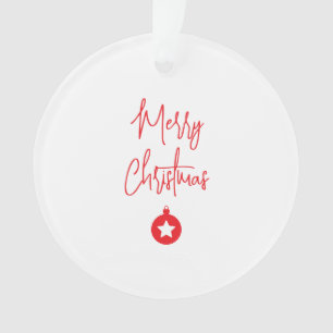Frohe Weihnachten Familie Neujahrsbotschaft Ornament
