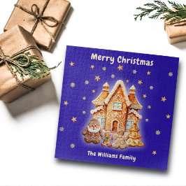 Frohe Weihnachten Familie Personalisiert Navy Name