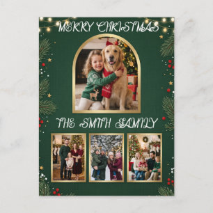 Frohe Weihnachten Familienfoto-Collage Urlaub