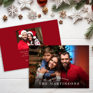 Frohe Weihnachten Familienfoto Elegantes Weihnacht