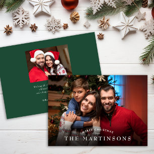 Frohe Weihnachten Familienfoto Elegantes Weihnacht