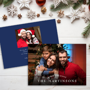 Frohe Weihnachten Familienfoto Elegantes Weihnacht