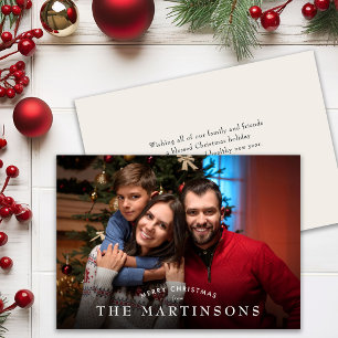 Frohe Weihnachten Familienfoto Elegantes Weihnacht
