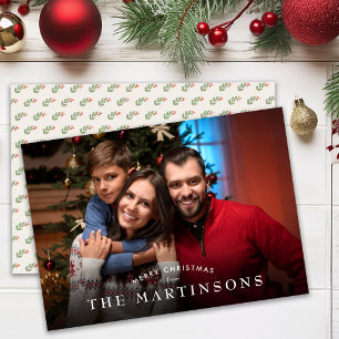 Frohe Weihnachten Familienfoto Elegantes Weihnacht