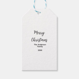 Frohe Weihnachten Familienname Jahr Text individue Geschenkanhänger
