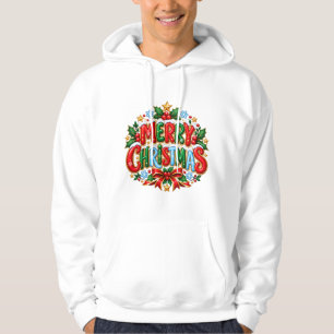 Frohe Weihnachten Farbige Weihnachtsgestaltung Hoodie