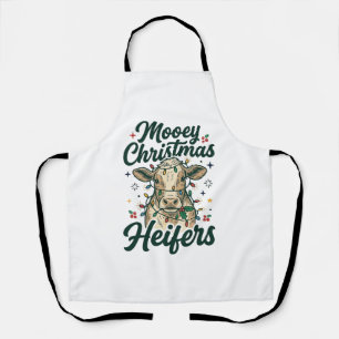 Frohe Weihnachten Färsen Lustiges Kuh-Weihnachtsde Schürze