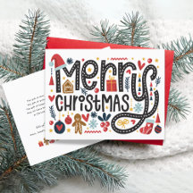 Frohe Weihnachten | Feierliche Grüße Postkarte