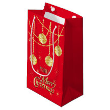 Frohe Weihnachten Feierliche Rot und Gold Ornament