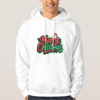 Frohe Weihnachten Feiertagsdesign Hoodie