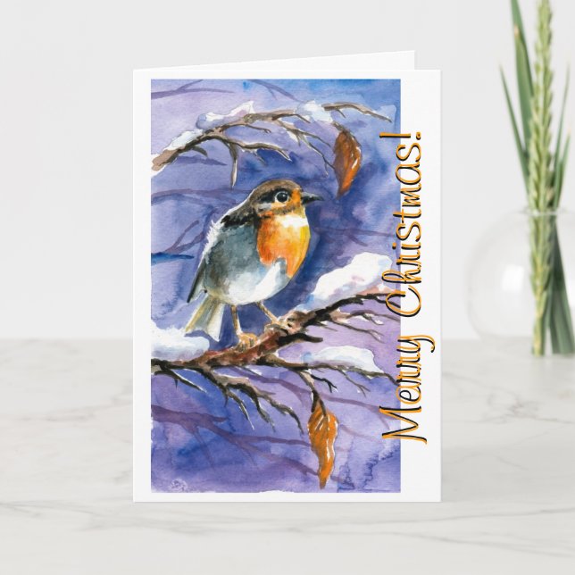 Frohe Weihnachten! Feiertagskarte (Vorderseite)