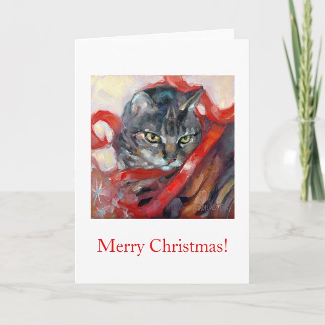 Frohe Weihnachten! Feiertagskarte (Vorderseite)