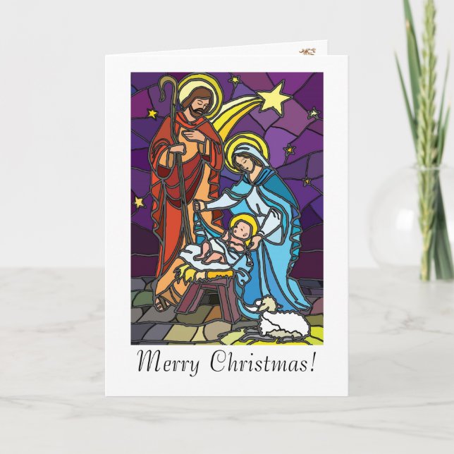 Frohe Weihnachten! Feiertagskarte (Vorderseite)