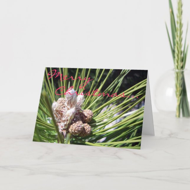 Frohe Weihnachten… Feiertagskarte (Vorderseite)