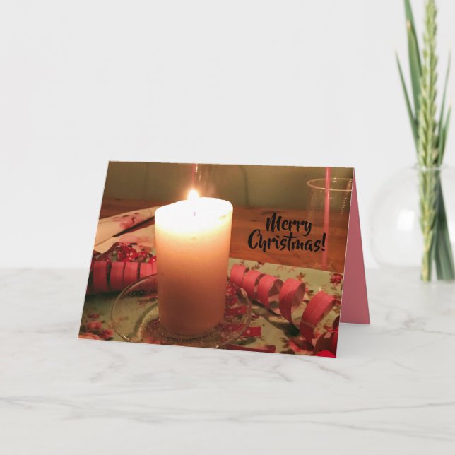 Frohe Weihnachten! Feiertagskarte (Vorderseite)