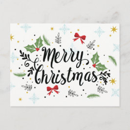Frohe Weihnachten! Feiertagspostkarte
