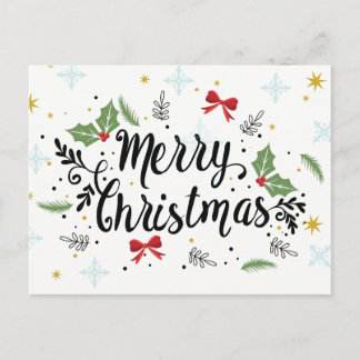 Frohe Weihnachten! Feiertagspostkarte