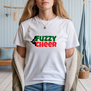 Frohe Weihnachten Feline Mom lustiges rotes grünes T-Shirt