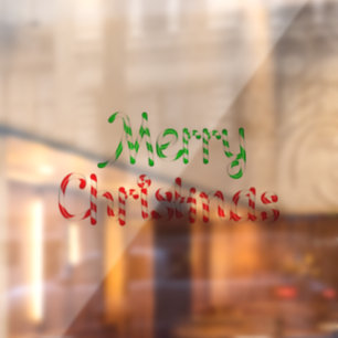 Frohe Weihnachten Fensteraufkleber