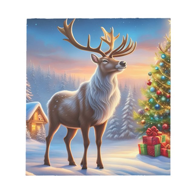 Frohe Weihnachten Fensteraufkleber Notizblock (Vorderseite)