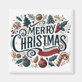 Frohe Weihnachten Festlich & Herzlich Magnet