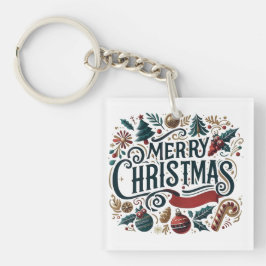 Frohe Weihnachten Festlich & Herzlich Schlüsselanhänger
