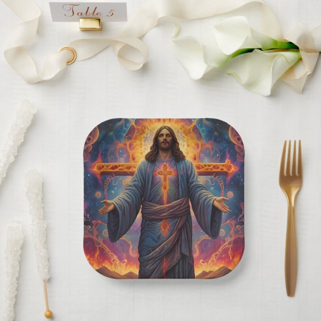Frohe Weihnachten Festlich Pappteller (Hochzeit)