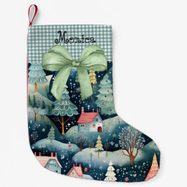 Frohe Weihnachten, festliche Strümpfe Kleiner Weihnachtsstrumpf