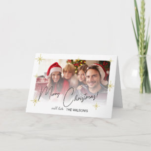 Frohe Weihnachten Fett Schrift Foto Karte