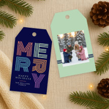 Frohe Weihnachten Fette Farbige Typografie Foto