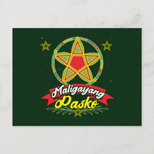 Frohe Weihnachten Filipino Weihnachten Philippinen Postkarte