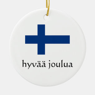 Frohe Weihnachten Finnisches Ornament