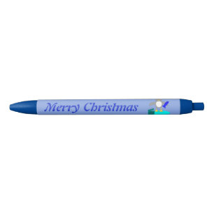 Frohe Weihnachten Fischen Pinguin Custom Pen Kugelschreiber