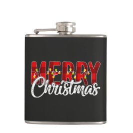 Frohe Weihnachten Flachmann